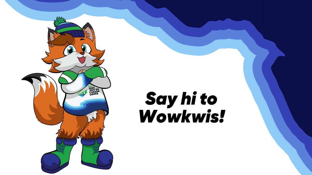 2023CanadaGames's tweet photo. Say hello to Wowkwis (Whoa-quis), the official mascot for the 2023 Canada Winter Games. Named after the Mi'kmaq First Nations peoples’ word for “red fox,” Wowkwis celebrates the rich history of our province. 🦊

More information: https://t.co/PhnwopO91P https://t.co/kSbonEfLcM