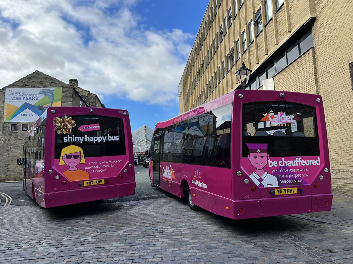 alexhornbyrail's tweet photo. They’re brand new, they’re shiny, they’re happy, they’re posh. @TeamPennine #CalderCountry https://t.co/snF4cstxOX