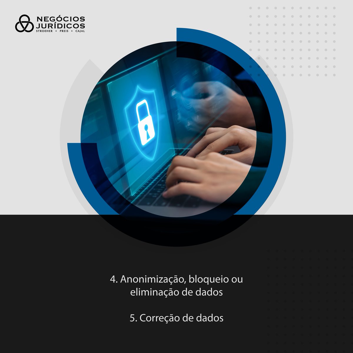 NegociosJur's tweet photo. O titular de dados é toda pessoa natural a quem se referem os dados que são objeto de tratamento e essa pessoa possui os direitos enumerados no Art. 18 da lei.
++ https://t.co/1dcA3LeTtY