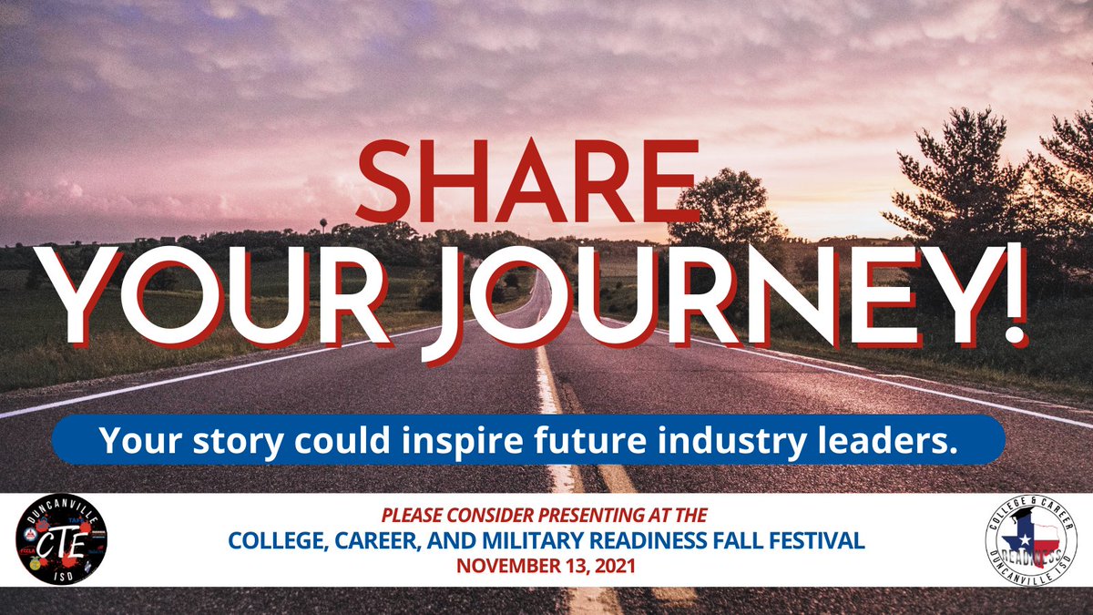 DvilleCTE's tweet photo. We would love to have you share your story with students at the CCMR Fall Festival!

Speakers from these industries are especially needed:
#AUTOMOTIVE, #ENGINEERING, #ARCHITECTURE, #CULINARY, #CONSTRUCTION, #AGRICULTURE, OR #SCIENCE , etc.

📌Tag a friend who is ready to inspire! https://t.co/nNOxcLpw5F
