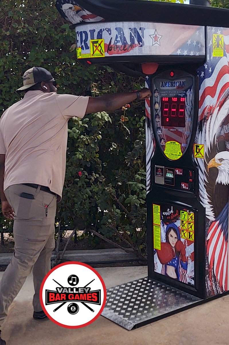 Passing through Glendale? Stop at <a href="/DesertRosePub/">Desert Rose Pizza & Gastro Pub</a> for an outdoor bar, food and games experience. Valley Bar Games just added American Boxer! #bar #Americanboxer #games