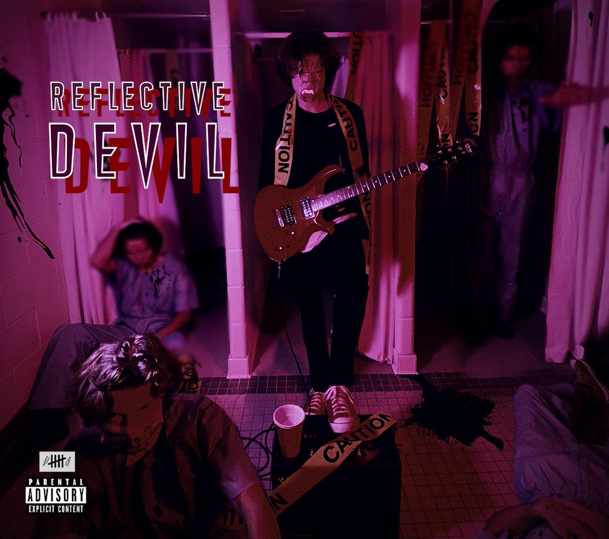 new cover art for @BAKERMUSIC2021 new single reflective devil 😈 🩸🧛‍♂️ 

song &amp; video drop / November 20th 

TALLY MARK PRODUCTIONS.