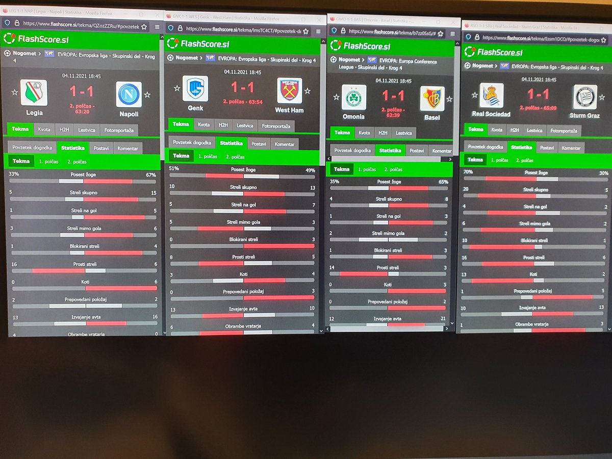 vulebet's tweet photo. Four Lays at 35'... four gains right after HT. Doesn't happend too often... :) https://t.co/Mt5bQgspdw
