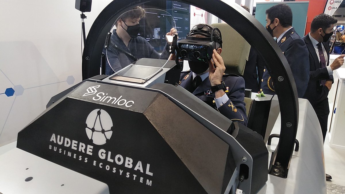 aeroERMO's tweet photo. Simloc presenta en FEINDEF la cabina activa para el RIG virtual del Eurofighter
Más información en: https://t.co/FvZPlxifKL
#AeroErmo #Simloc #FEINDEF #Presentacion #Simulador #Eurofighter #AudereGlobal
@SimlocFS
@Fujitsu_ES
@Fujitsu_Global https://t.co/uWvAVfR2d9