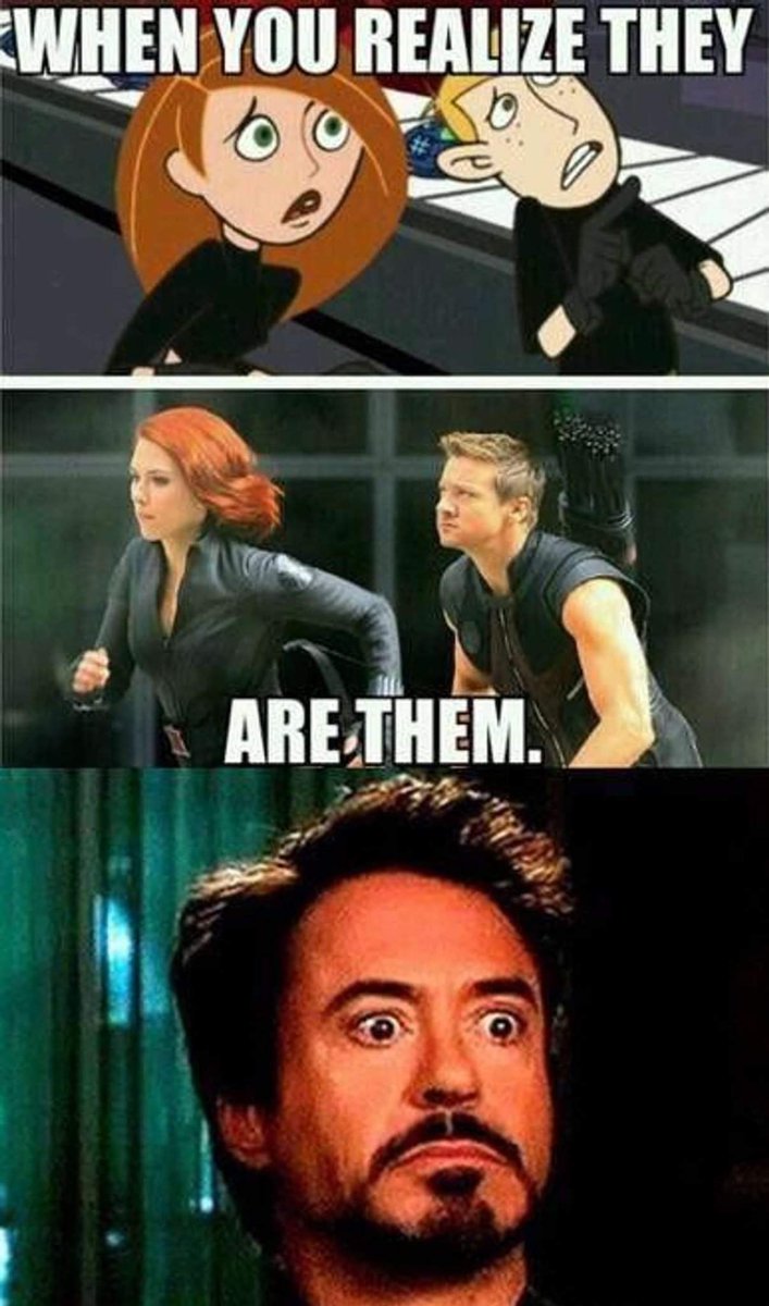 JomoconC's tweet photo. Best part of this meme: Robert’s face

#NERDS #Marvel #MarvelStudios #MCU #otaku #jomocon #joplin #BlackWidow #Hawkeye #fantasy #scifi https://t.co/67M9A82D5b