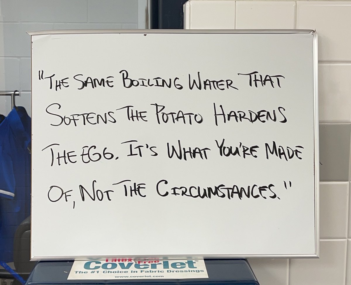 Matanzas_AT's tweet photo. “The same boiling water that softens the potato hardens the egg. It’s what you’re made of, not the circumstances.”
#potatobowl #GoPirates #beatFPC
@MHSPirateFB @MHSpiratesAD @MHSPirateNation https://t.co/q0JPZ5TDdW