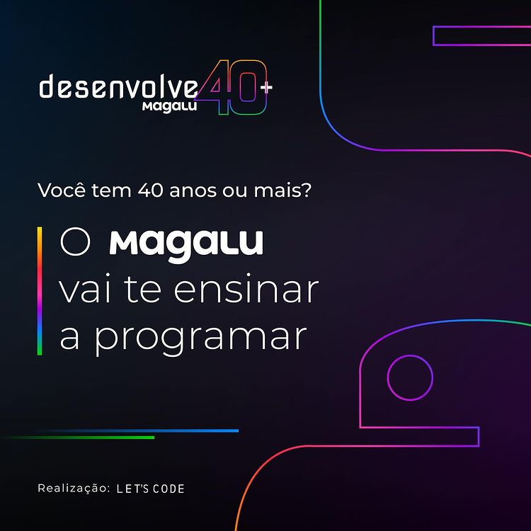 Quem falou que tem idade certa para começar um novo desafio? Já pensou em ingressar na carreira tech e somar experiências no time #dev?

Estão abertas as inscrições para o Desenvolve 40+ do <a href="/luizalabs/">Luizalabs</a> , venha aprender a programar com a gente!😉: letscode.com.br/desenvolve-mag…