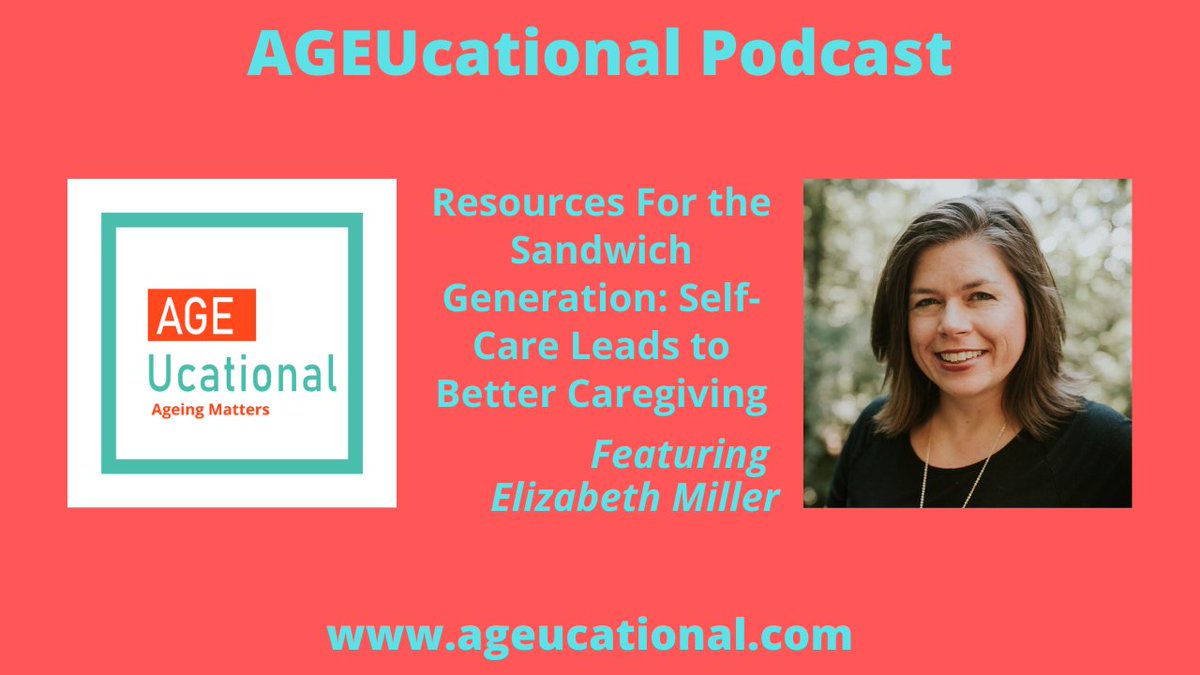 ageucational's tweet photo. In this AGEUcational episode, Elizabeth Miller (Happy Healthy Caregiver) explains about the importance of self-care and finding a community for caregivers of aging family members.

https://t.co/fpabPHuTMy

@HHCaregiver
#ageucational
#hhcaregiver
#caregiving
#caregiver
#aging https://t.co/wT1VEXDo0s