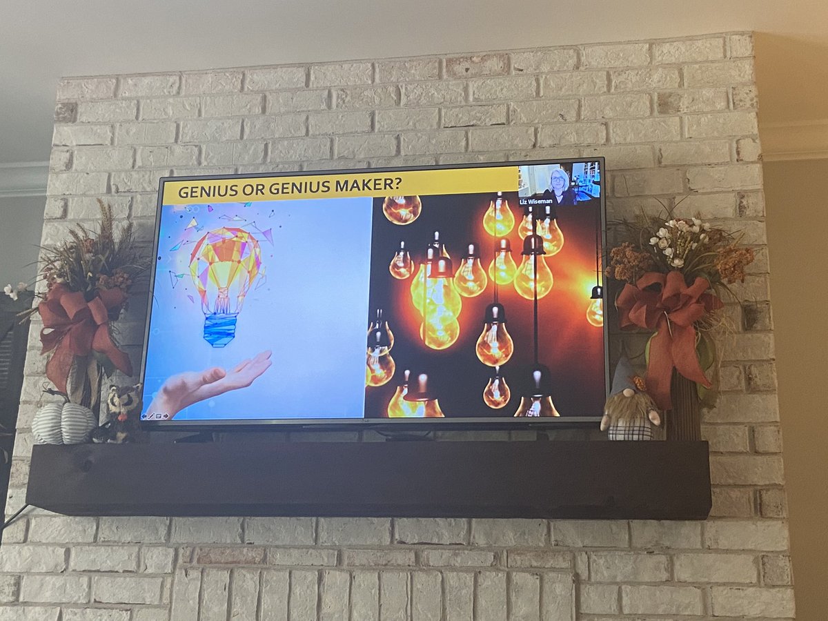 Be the genius maker! <a href="/LizWiseman/">Liz Wiseman</a> <a href="/jimknight99/">Jim Knight 🇺🇦</a> #TLC2021