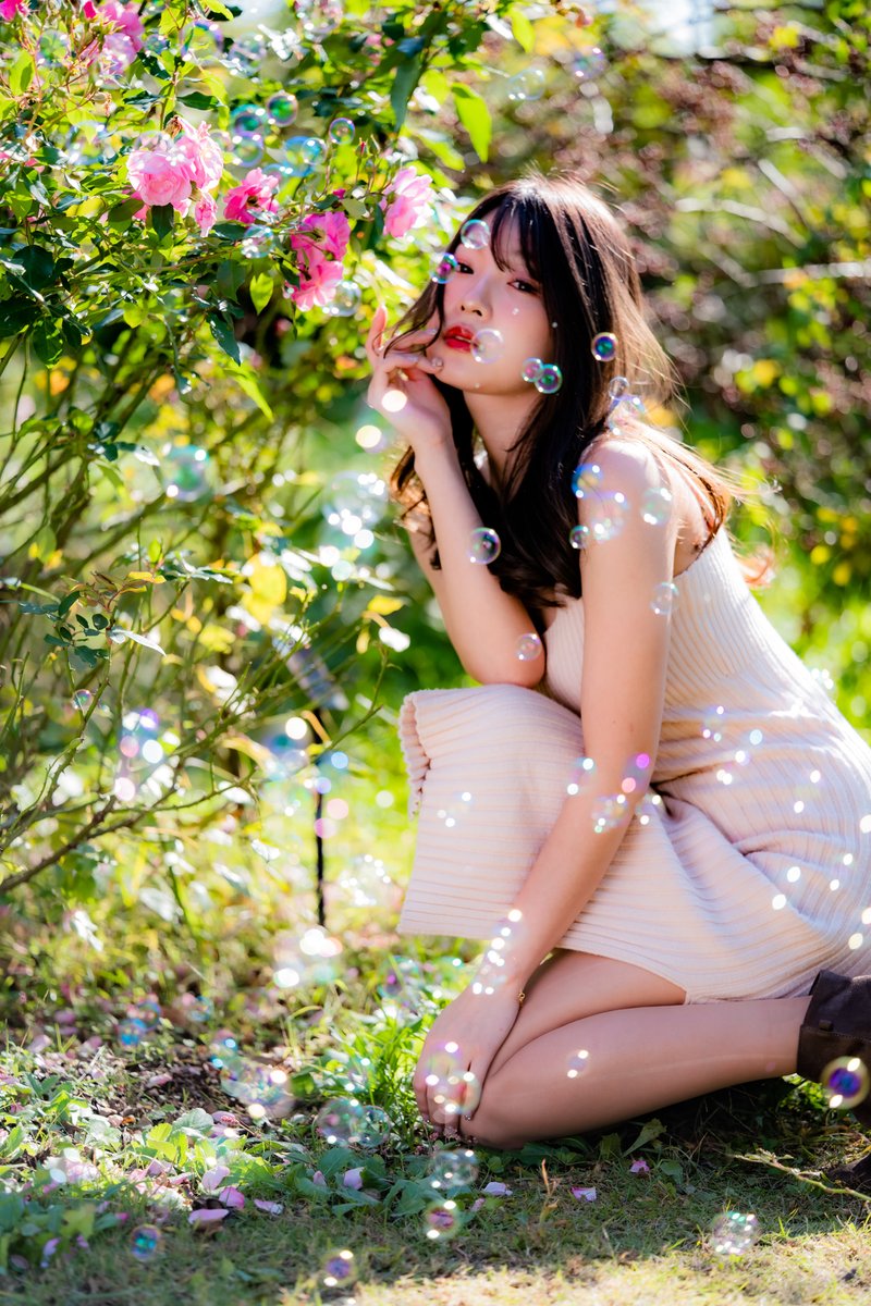 knock1965's tweet photo. #桜ゆりか   ~Soap Bubble~

#RoseGarden 
#portrait 
#photography 
#bimage https://t.co/YYEnagxe5B