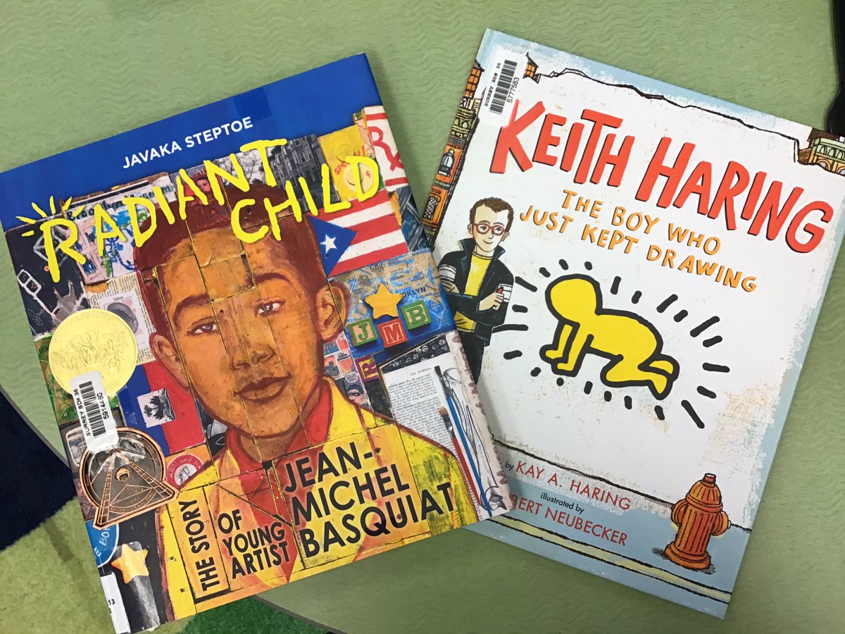 Gr 1-2 are learning about artists! So far we’ve read about Keith Haring and Basquiat - how they made their work and how they influenced each other. I love these big experimental collaborative art pieces that let students explore a variety of materials and techniques. #sd36tl