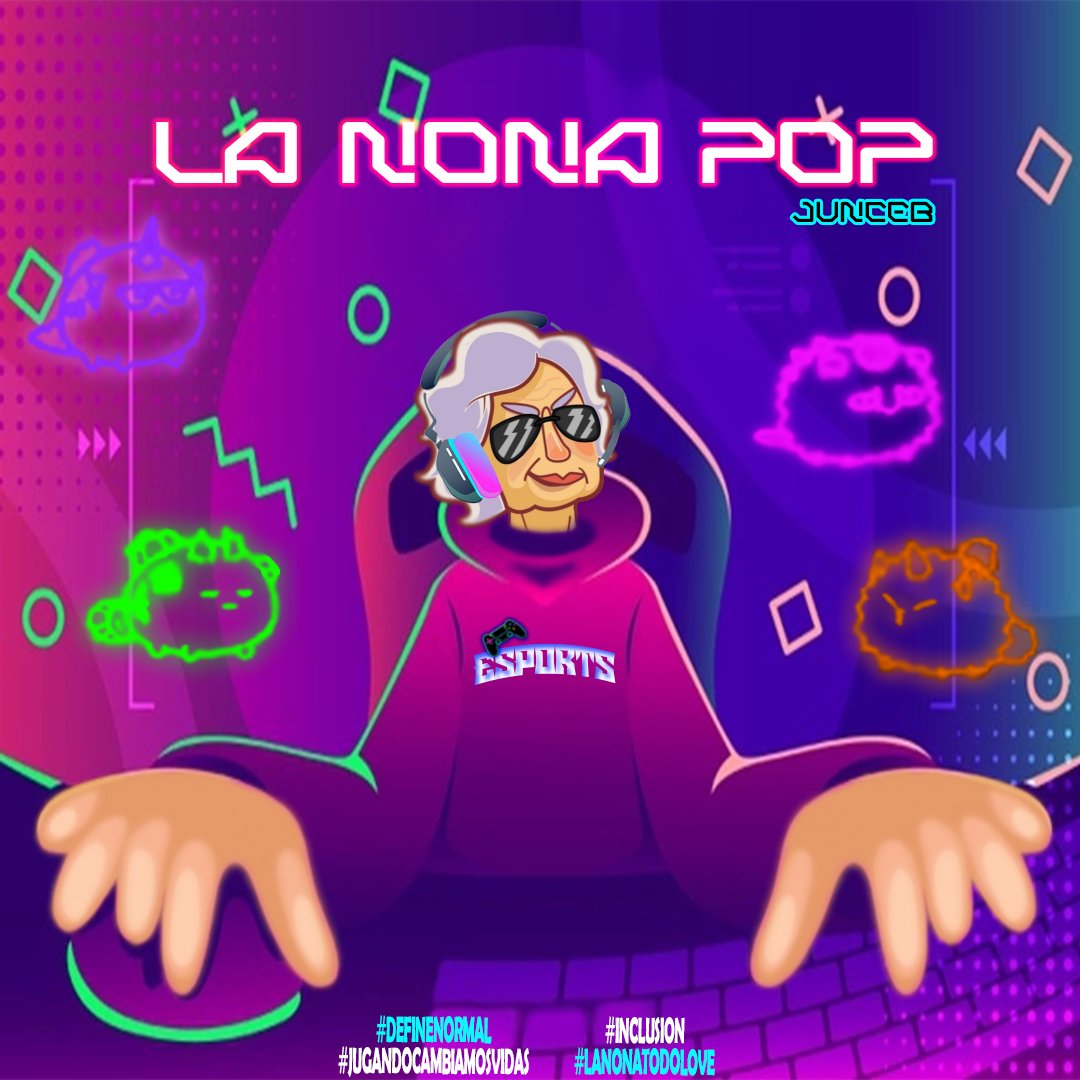 Junceb's tweet photo. #jugandocambiamosvidas e #inclusión, los motivos principales de @LaNonaPop y todos sus querubines 🎮🤝

Ven y únete a la mejor comunidad #eSports, hagamos un gran cambio en el mundo 😊

#horanona #definenormal #lanonatodolove #familianonapop #AxieinfinityScholarship https://t.co/C6gWEQwVbw