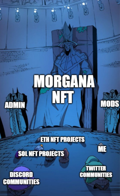 dyameee__'s tweet photo. Everyone should bow to @MorganaNFT ! Everyone should know their place! 

#morganaNFT #NFTCommunity #nftcollector #NFTdrops #NFT #MEMES https://t.co/oYWrL0oov0