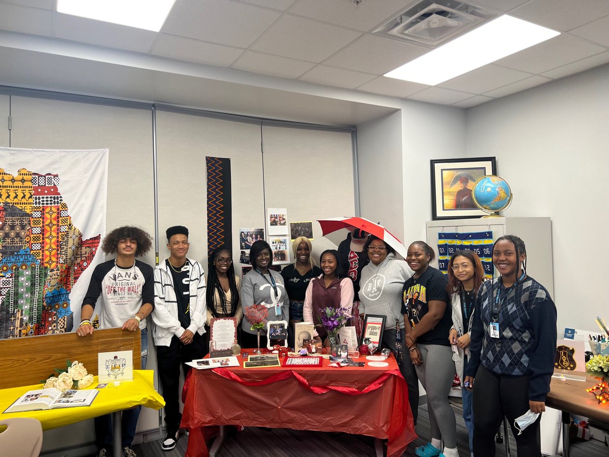 Paetow High School's African American studies course featured a curated exhibit called "The Divine 9," a collaborative umbrella council composed of historically African American fraternities and sororities. #KatyISD