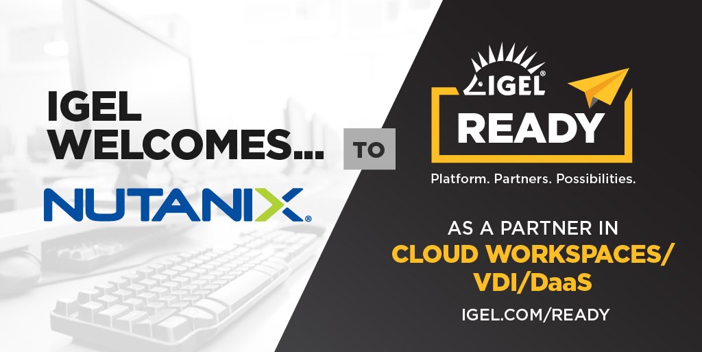 IGEL_Technology's tweet photo. . @nutanix Frame joins #IGELReady as a partner to securely enable your BYOD and work-from-home, reduce operational overhead and modernize your legacy Windows apps. https://t.co/YQ2PMQmdUw #WFH #BYOD #secure #EUC #IGEL #DaaS https://t.co/fBHqbn52Oc