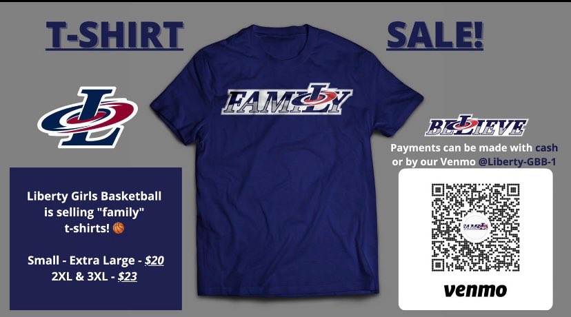 teamwalkcalypso's tweet photo. Hey Liberty fans!!!  Ally’s basketball team is selling these. Let me know if you want one https://t.co/thAbCkobes
