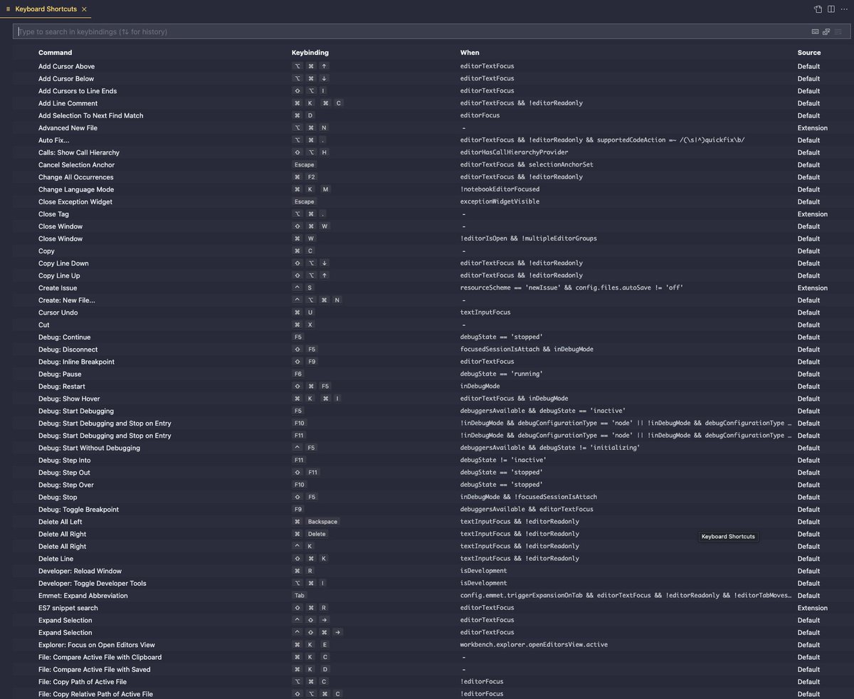 Dallas_Norton's tweet photo. Would love an option to change the Keyboard Shortcuts from this to that, or a variant of. The PDF is easier when trying to learn more shortcuts. #vscode https://t.co/yHGSYkHN4a