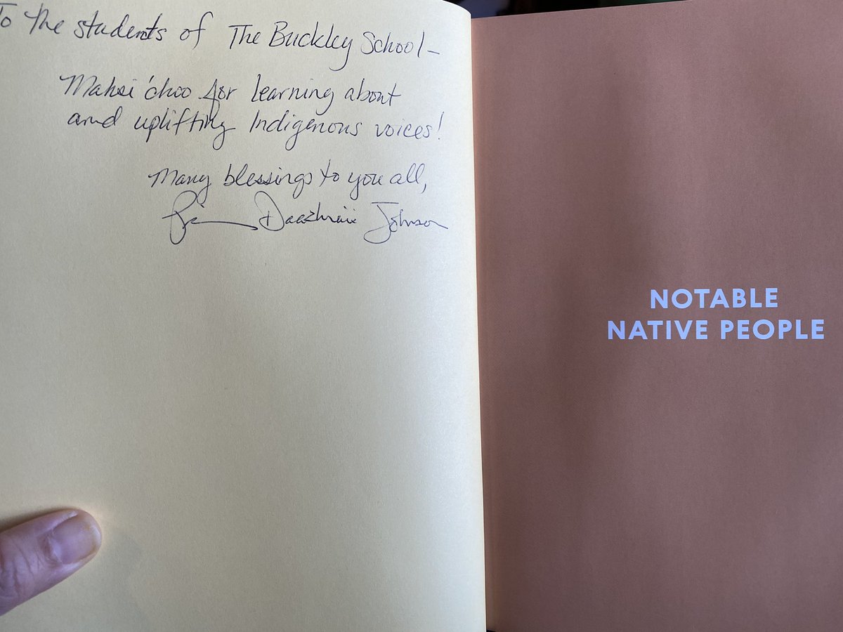 ArcticDaazhraii's tweet image. Mahsi’choo to @NativeApprops &amp;amp; @TenSpeedPress for this beautiful book “Notable Native People”. I was so surprised &amp;amp; honored to be included. Currently, signing copies for schools so they can learn  about all these Indigenous Dreamers!  🙏🏽 #notablenativepeople #IndigenousReads