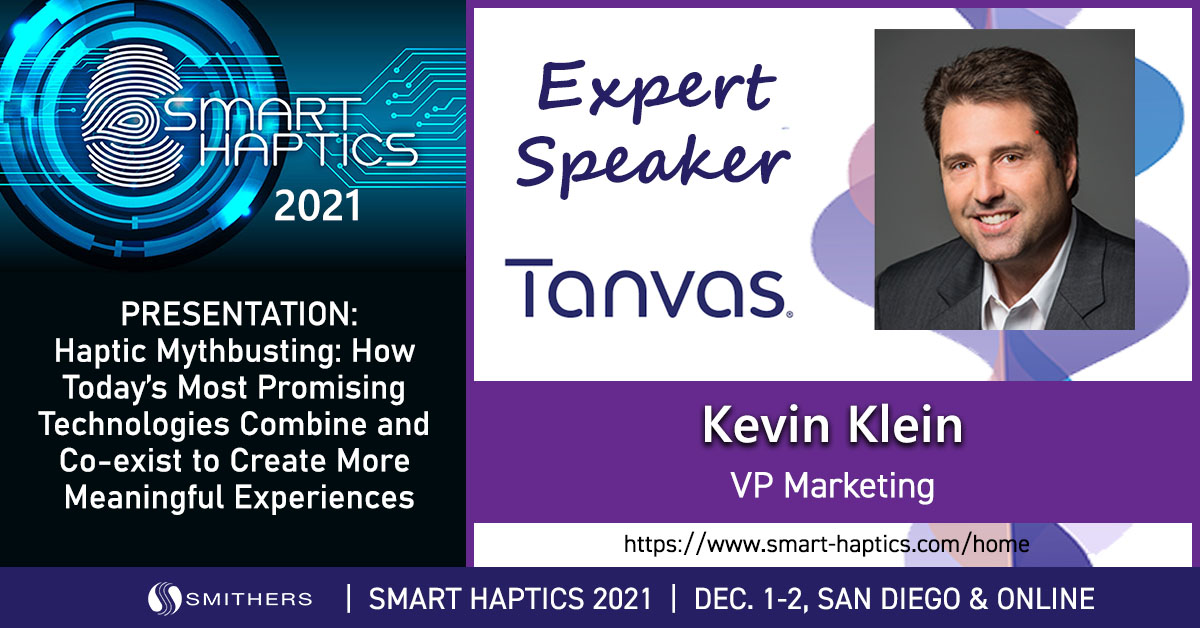 TanvasLabs's tweet photo. We're looking forward to seeing everyone at Smart Haptics 2021. Schedule time to meet with the Tanvas team in San Diego. https://t.co/hplBHhjvba https://t.co/R99e8vwSCE