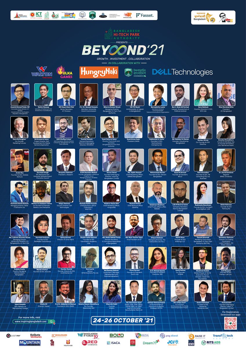 ImranFahadEraz's tweet photo. 60 Speakers.
23,000+ Registrations
33 Partners.
12 Countries.
10 Panel Discussions.
2 Workshops.
3 Days.
1 Summit #BEYOND2021
2.5M Reach
Download  App : https://t.co/wciFE2wS3U
Visit : https://t.co/6e3jRZAgZN
#CTO #Fasset #RITS #ULKA_Games #WaltonTV #Dell #HungryNaki #QisstPay https://t.co/upyrn5kfEz