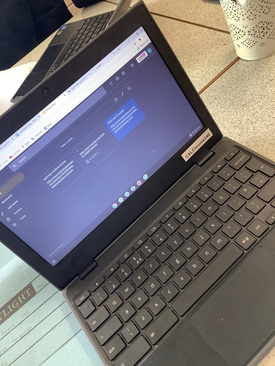 Today, Year 11 developed their DCF skills. Students used <a href="/GoogleKeep/">Google Keep</a> to effectively store research for their expository essay on video gaming. They considered the validity, and reliability of sources, by taking into consideration their origins, too! <a href="/CaldicotDcf/">Digital Competency at Caldicot School</a> <a href="/CaldicotEng/">Caldicot English</a>