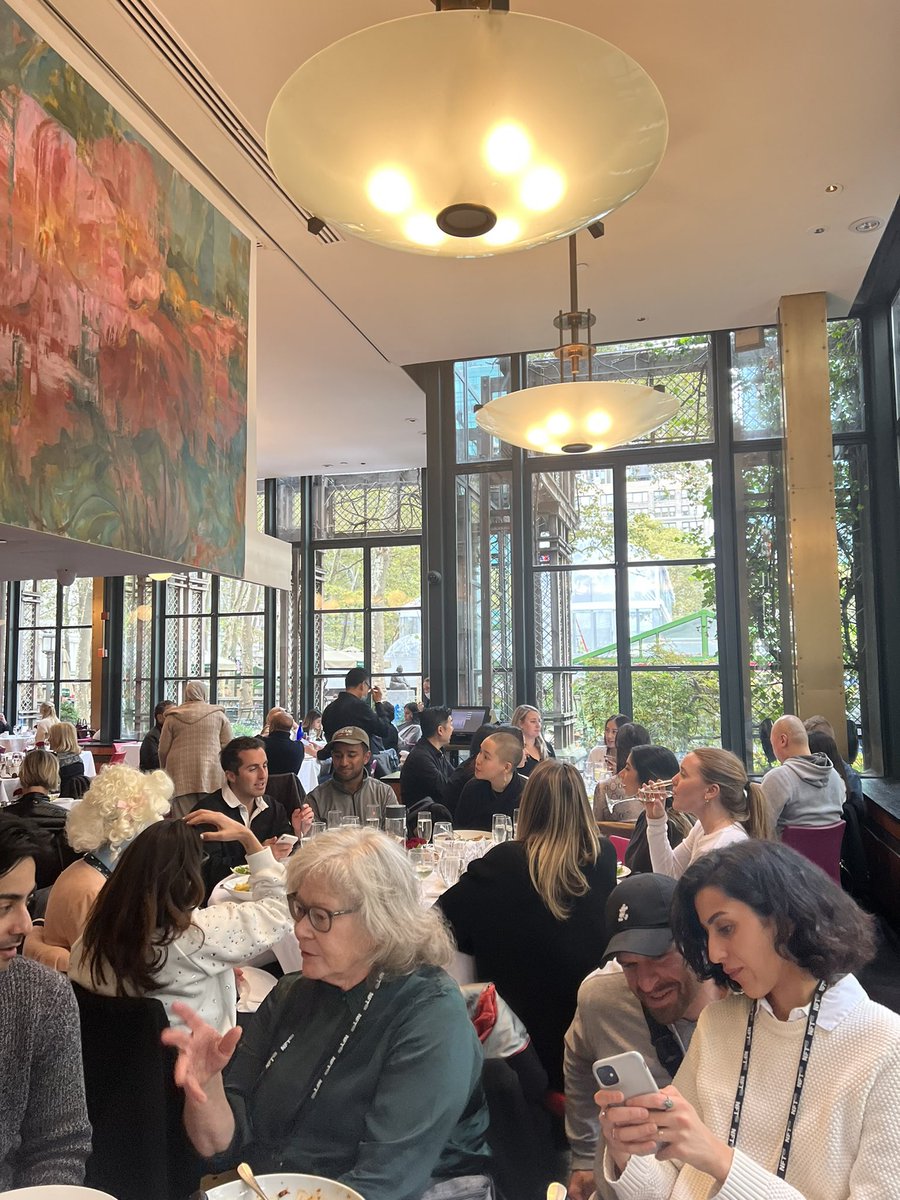 plutoverse's tweet photo. brunch with the @worldofwomennft fam! I love this community. #NFTNYC2021 https://t.co/KLcBQIeZwB