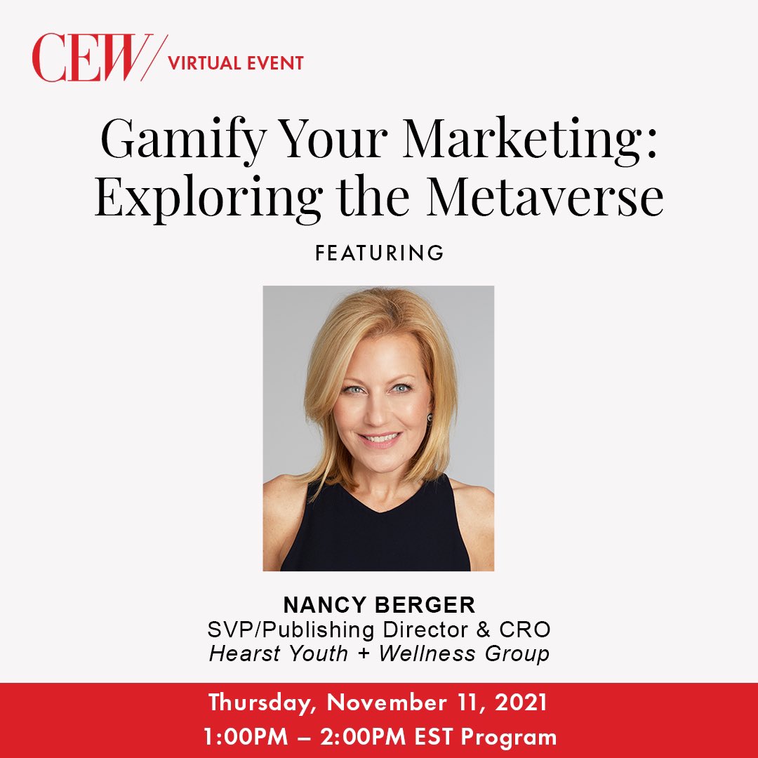 CEWinsider's tweet photo. #gaming has become one of the most influential ways for #beauty brands to connect with new #consumers. Next Thursday, a panel of industry leaders will join us to explain product placement, co-creating, and virtual #influencer partnerships to build authentic, immersive experiences https://t.co/94cDjwef2X