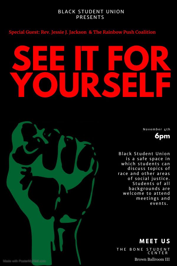 SGA is proudly cohosting this event with Black Student Union <a href="/ISU_BSU/">BLACK STUDENT UNION</a> to raise awareness for the March tomorrow. Join us tonight at 6 pm in the Brown Ballroom III in the Bone! Food will provided