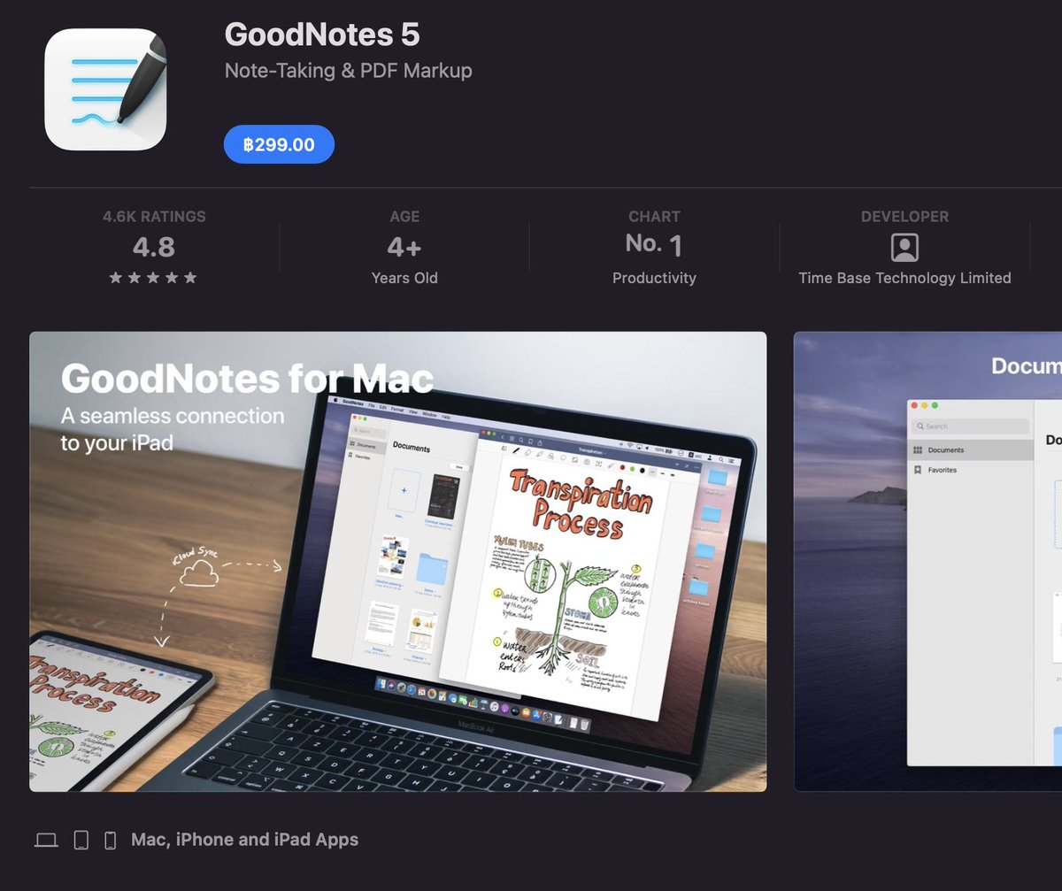 Mupkung's tweet photo. @GoodNotesApp Unreal 48 hours ???? It should have been ฿149 in Thailand store. @GoodNotesApp https://t.co/b7CjuZYcEN