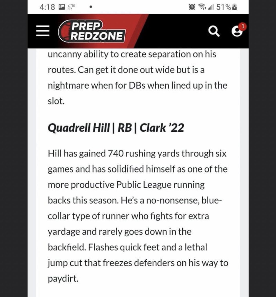 QuadrellHill's tweet photo. History Made For Me And My School🤝🏈‼️ https://t.co/ILoiigXAbd
