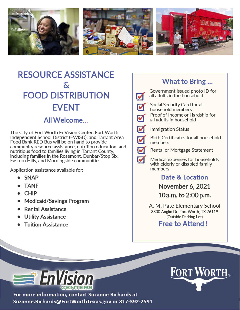 FWCPartnership's tweet photo. Resource Assistance and Food Distribution Event this Saturday, November 6th from 10:00am to 2:00pm. https://t.co/PKoIAlfsjT