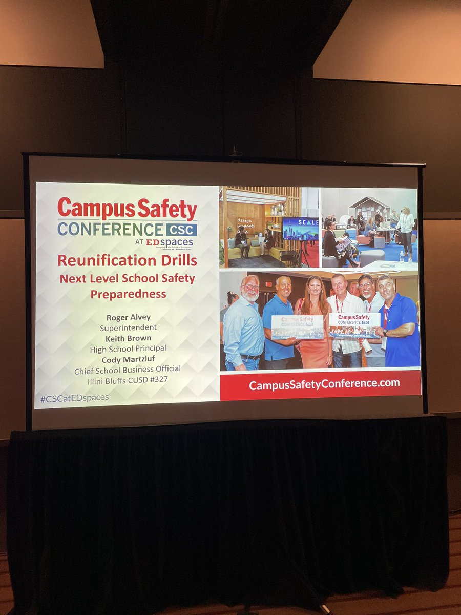 cmartzluf's tweet photo. Proud to present with @AlveyRalvey and @ibhsprincipal at the Campus Safety Conference. Great crowd, awesome conference! #CSCatEDspaces #ibtigerpride https://t.co/5Z6MzR0SPk