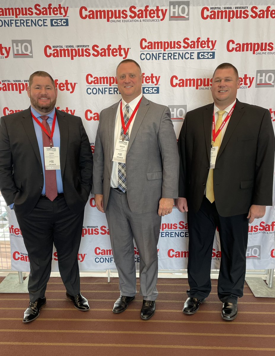 cmartzluf's tweet photo. Proud to present with @AlveyRalvey and @ibhsprincipal at the Campus Safety Conference. Great crowd, awesome conference! #CSCatEDspaces #ibtigerpride https://t.co/5Z6MzR0SPk
