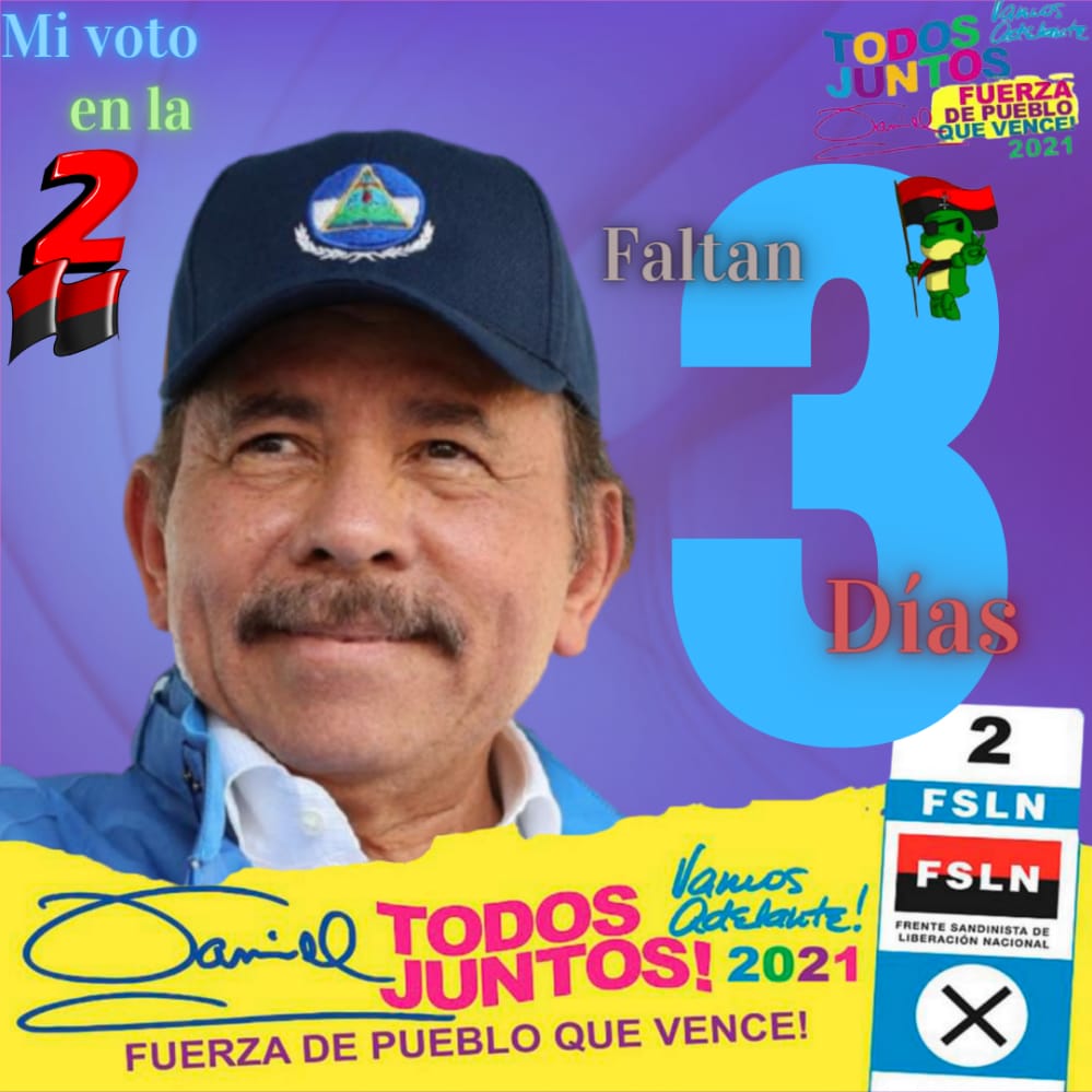 Los tiempos que vienen son mejores; tiempos de victorias. Le damos gracias a Dios por la alegría de vivir en paz. 
                  (Cra.Rosario Murillo).
#SomosProsperidad #PazYBien
#SiempreMasAlla