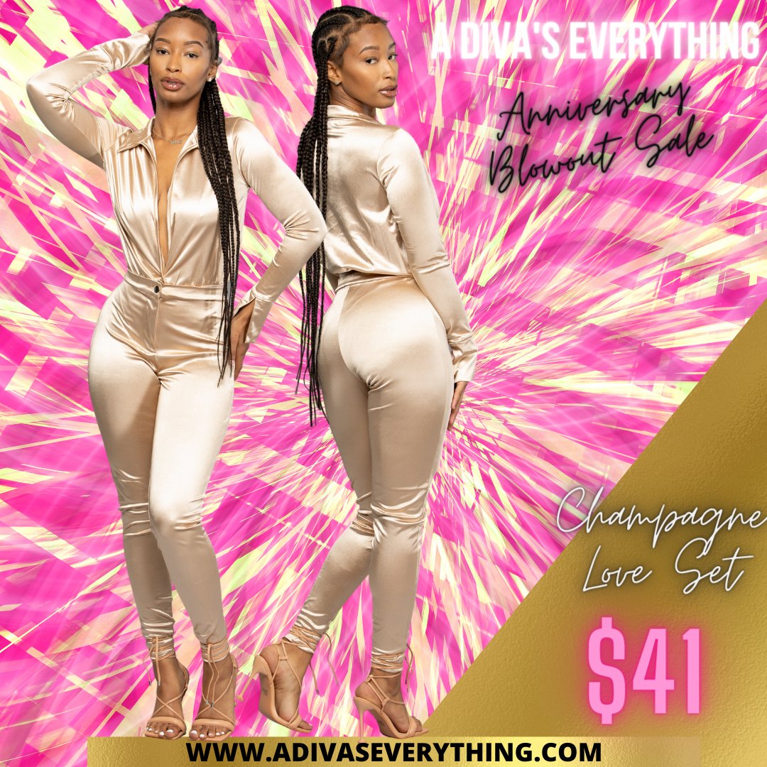 divaseverything's tweet photo. Grab our "Champagne Love Set" for only $41 as its included in our 30% off Anniversary Collection online at https://t.co/BNWvNZt6ST

Our 9th Year Anniversary Sale Has been extended til tomorrow!!!

Only on XL  Left at 20495 Van Dyke.

Save up to 50% off on everyth... https://t.co/m4n168ap0O