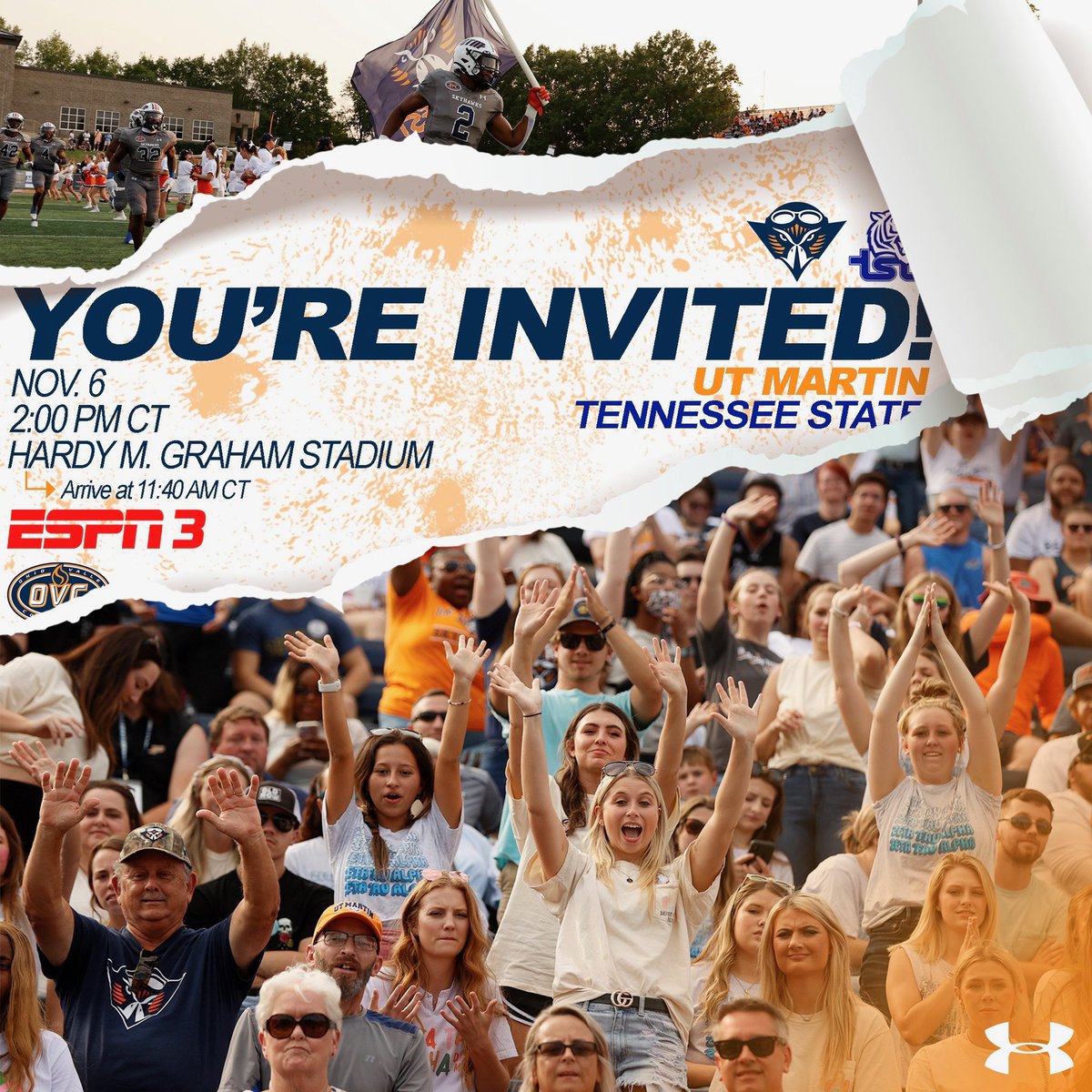 Excited to be at UT Martin this weekend! <a href="/chris_polizzi/">Chris Polizzi</a> <a href="/UTM_FOOTBALL/">UT Martin Football</a> <a href="/Coach_Kriesky/">Matthew Kriesky</a> <a href="/CSmithScout/">Chris Smith</a> @ajmorreale_