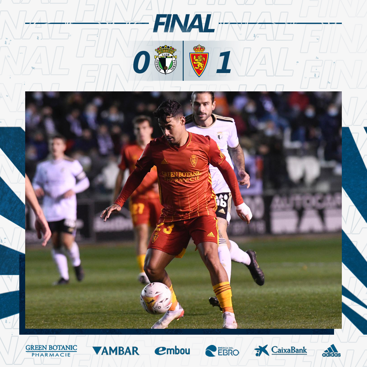 94' | 0-1 | FINAAAAAAL en El Plantío. VICTORIA DEL #REALZARAGOZA 

#BurgosRealZaragoza 
#VamosRZ 🔵⚪🦁