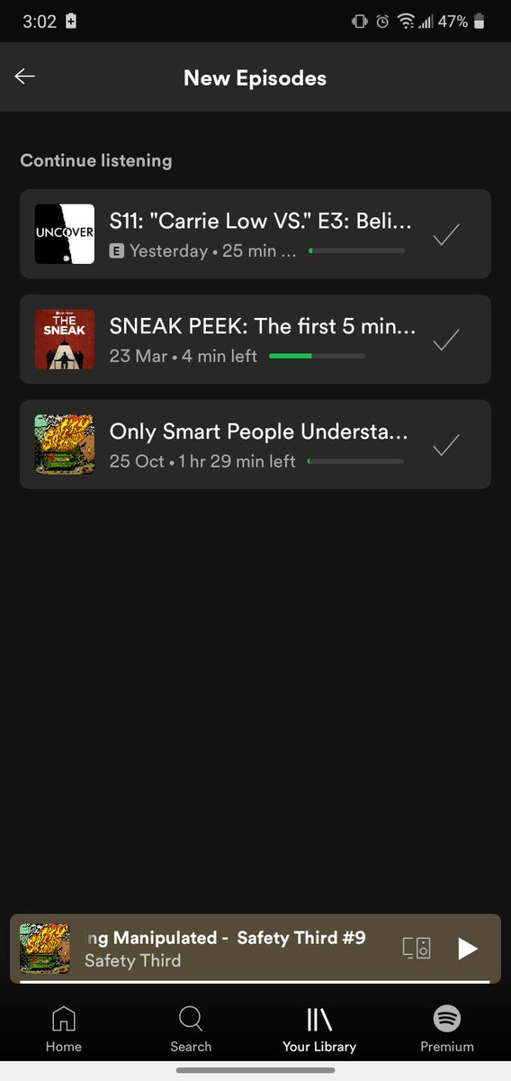 Chad_Irvine's tweet photo. @spotifycares where's all my new podcasts? They just... Don't exist? Your podcast platform sucks https://t.co/IPZyJ1tUFq