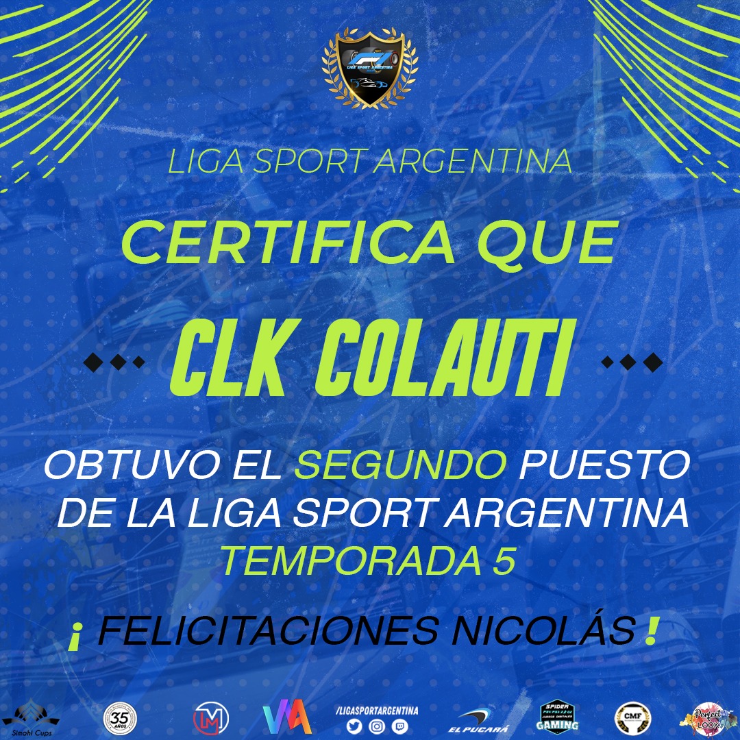 LigaSportARG's tweet photo. 🎓📜DIPLOMAS TEMPORADA 5

1️⃣CLK VIKINGO @FedeMileta 🇦🇷
2️⃣CLK COLAUTTI @Nico88317131 🇦🇷
3️⃣BRM DJ 🇲🇽 https://t.co/ZKiNea6bKS