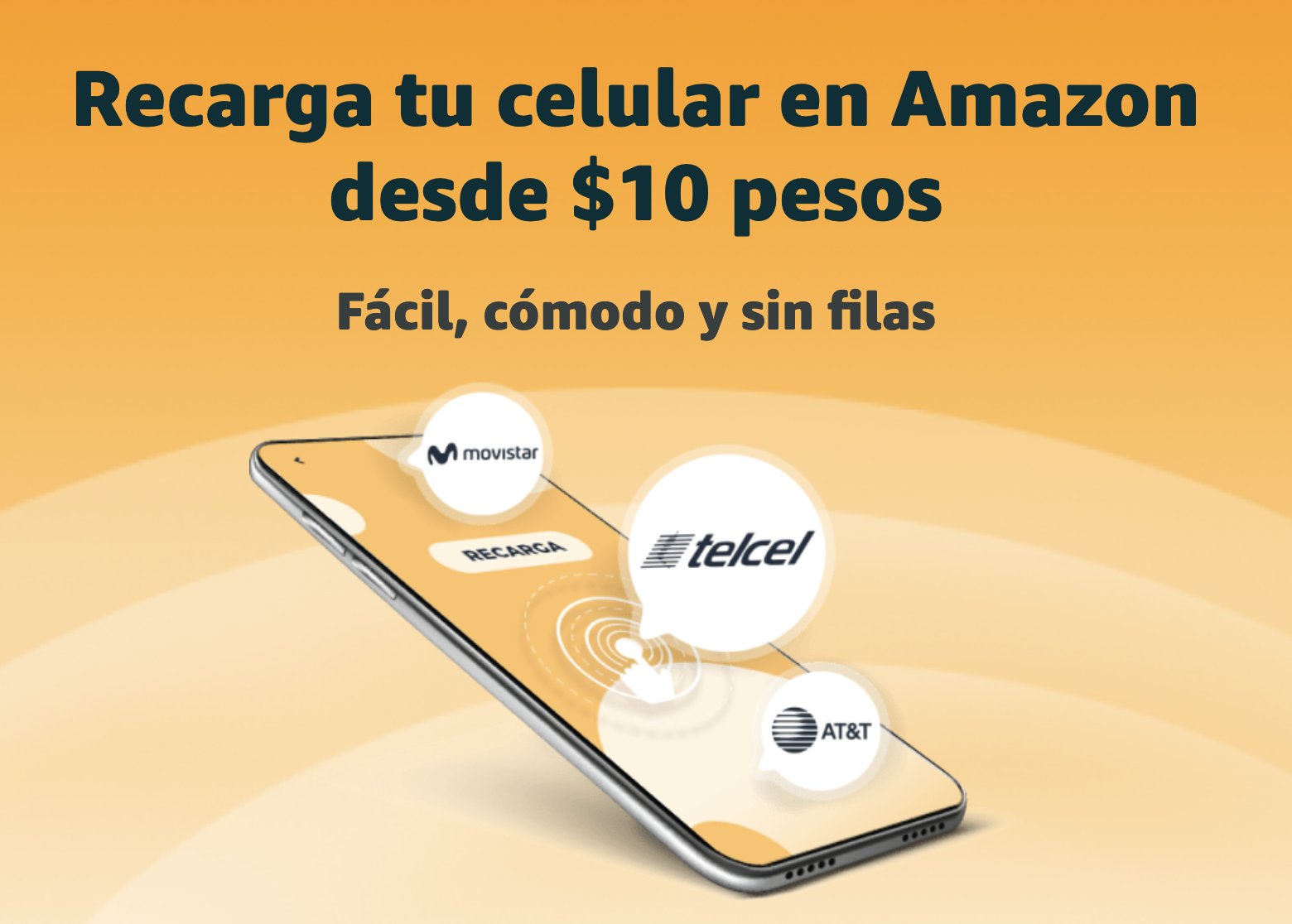 Amazon .mx habilita servicios de recargas para tel fono celular