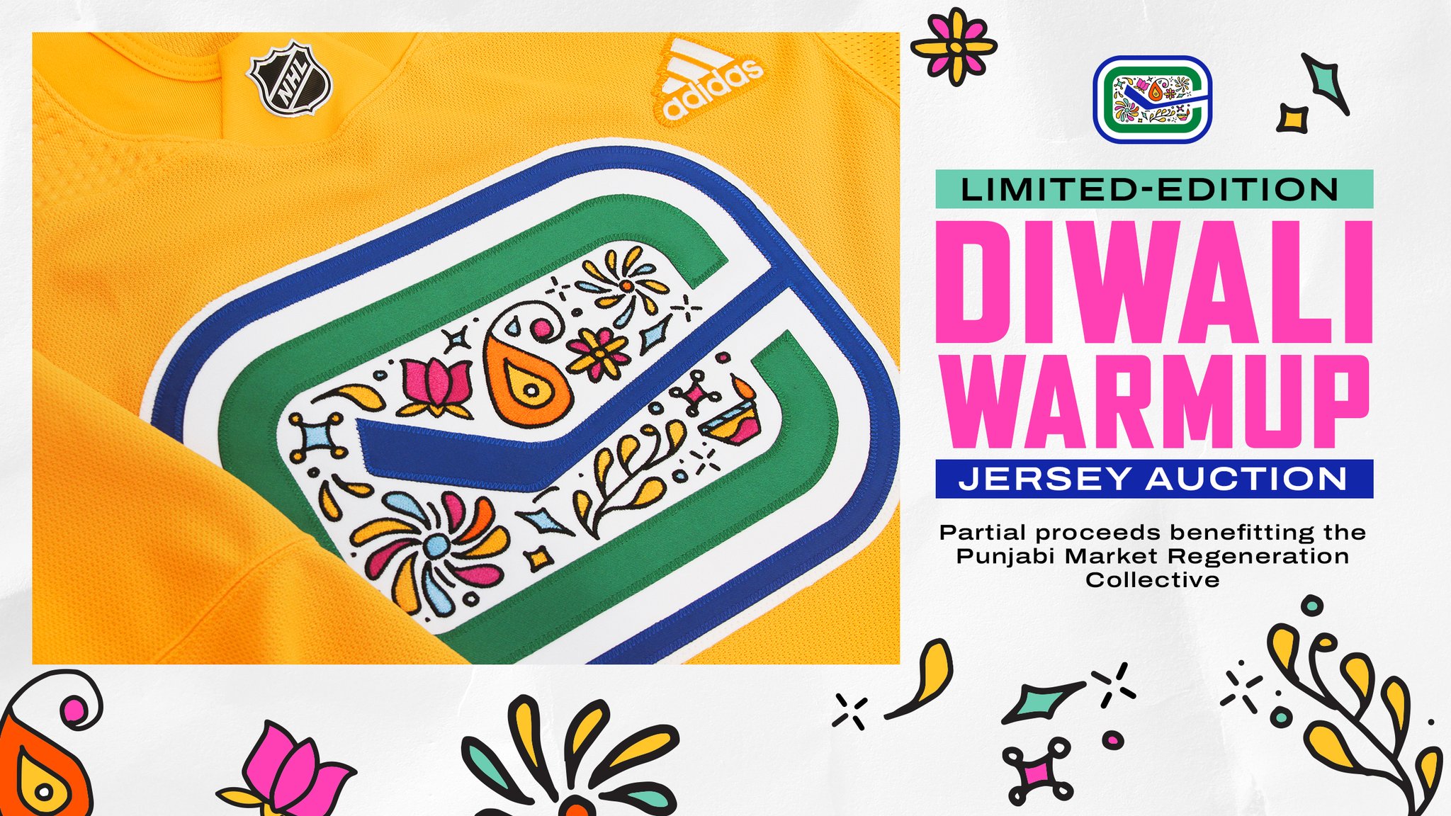 TSN - The Vancouver Canucks launch a limited edition Diwali warm-up  jersey!🤩 (📸: @canucks)