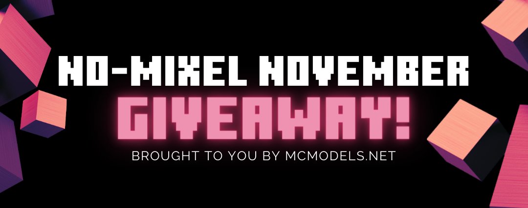 MCModelsNet's tweet image. Thank you for the amazing support! 🥰 To celebrate over 4 months of making #minecraft server assets we're doing a giveaway with tons of entity/item models, maps, font textures &amp;amp; more!
Welcome to No-Mixel November 🙌
mcmodels.net/no-mixel-novem…

#Blockbench @Blockbench #modeling #java