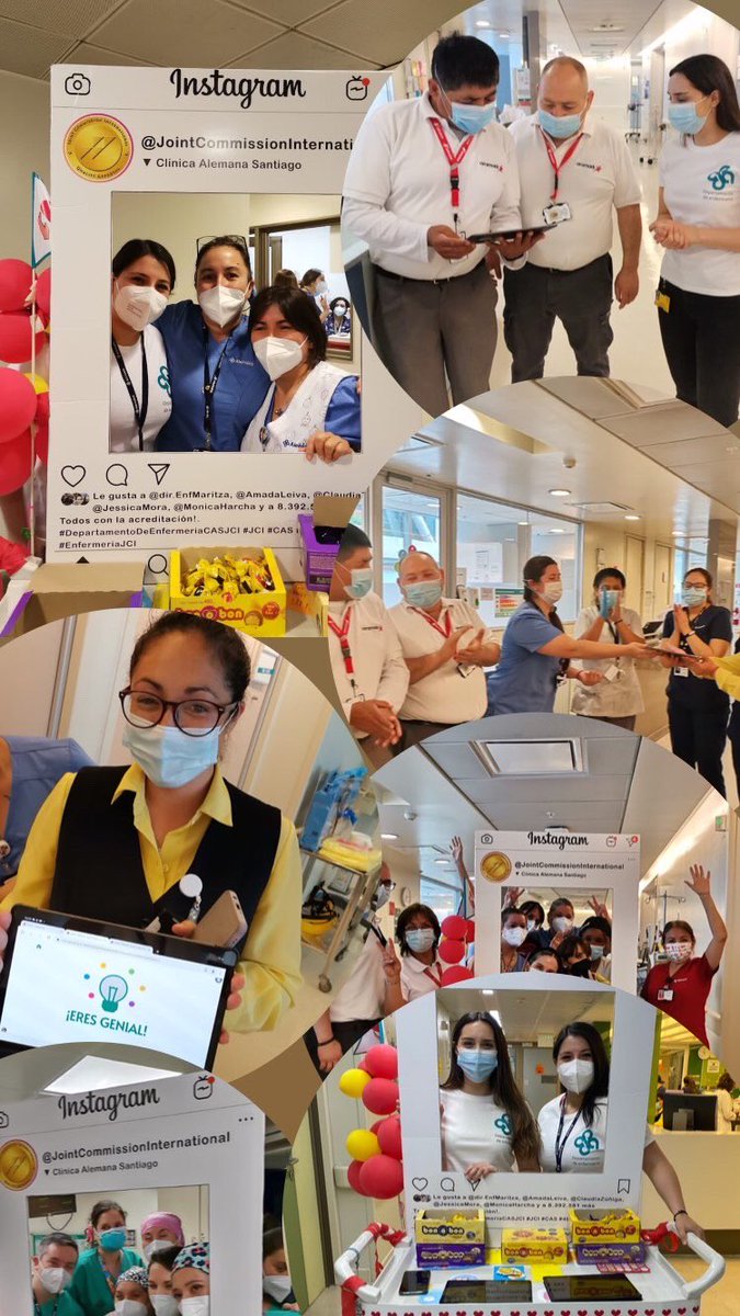 REM_Alemana's tweet photo. Today was the second day of preparation for the re-accreditation of @JCI_GoldSeal. Every day more and more people from the @Clinicaalemana join the games and activities. The spirit that is felt in this place is incredible.  We are a great family♥️😊#jointCommissionInternational https://t.co/L8QQihE2a7