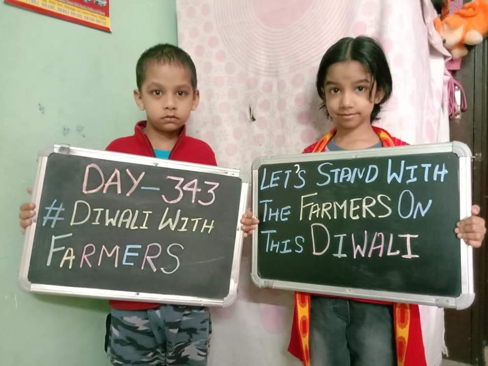 kisanektamorcha's tweet photo. #DiwaliWithFarmers https://t.co/s8xzeFOs6a