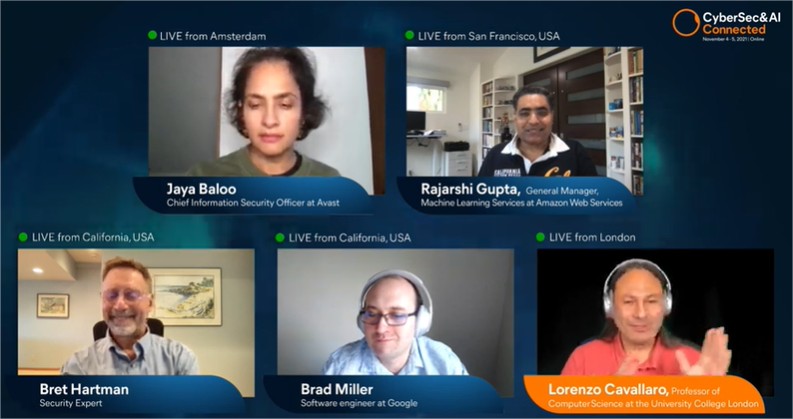 CyberSecAI's tweet image. Our #security panel is on for the next 50 mins. 
Ask away! ⚡️

#CyberSecAI, #AI: what are the next revolutions, and where will they stop?