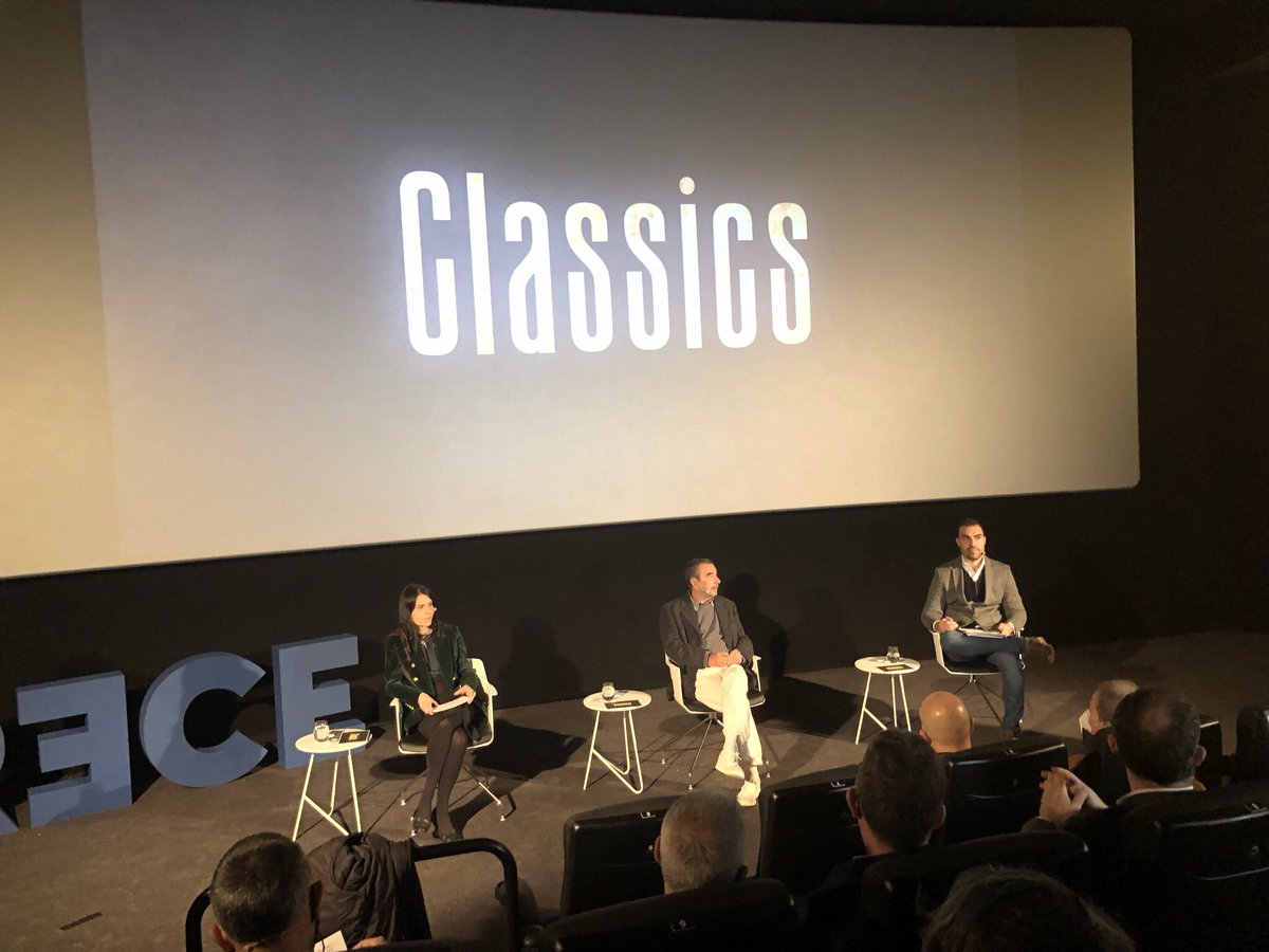 Classics_Garci's tweet photo. Buenas tardes os dejo alguna foto más de la presentación del programa #CLASSCIS @Classics_Garci de @TRECE_es con @PedroCuartango @moisestve @F_Sanchez_Drago y #GuillermoBalmori @Notorious_Ed https://t.co/j41tzB4tES
