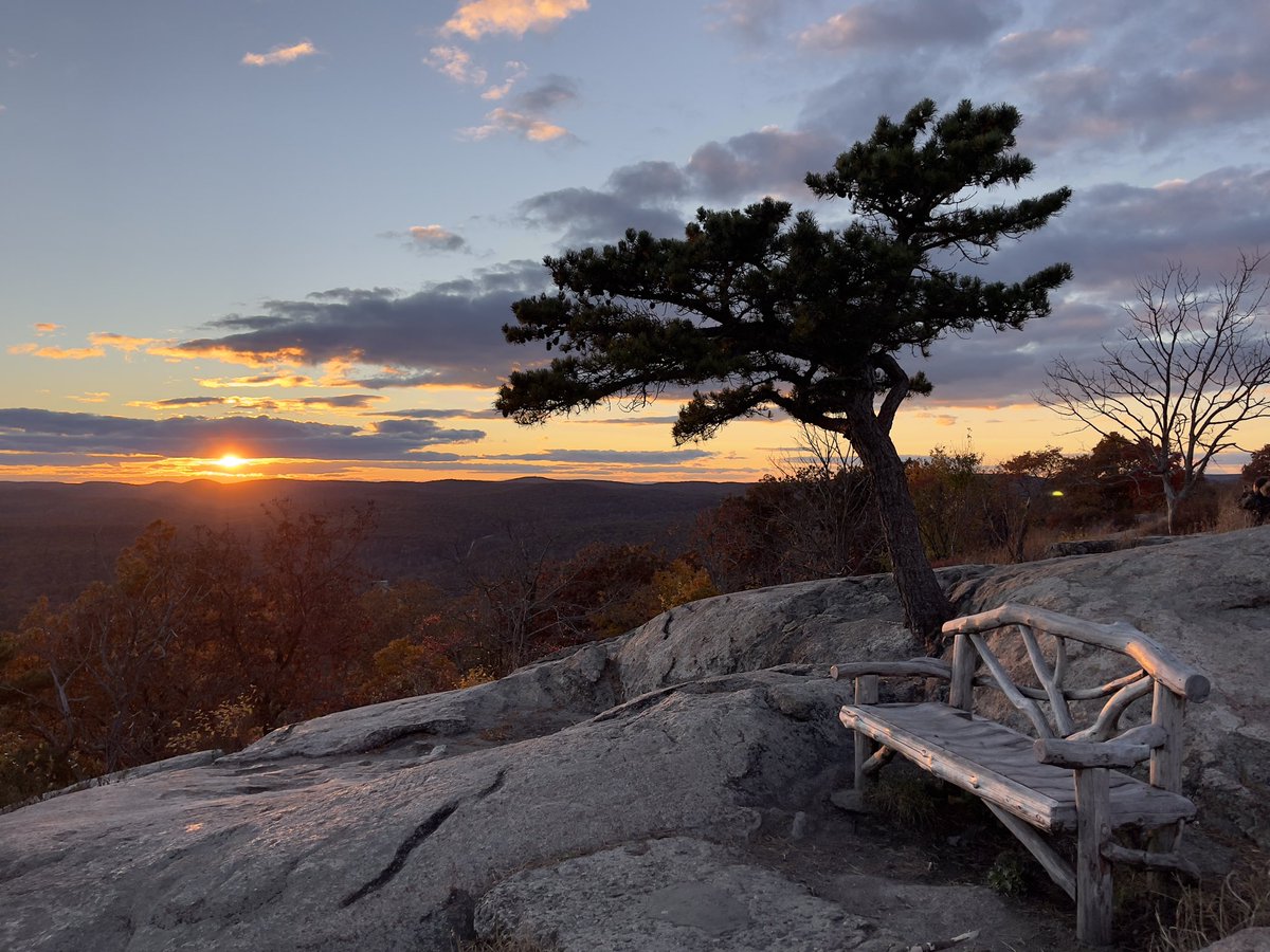 Enjoying a beautiful sunset from Perkins Memorial Tower