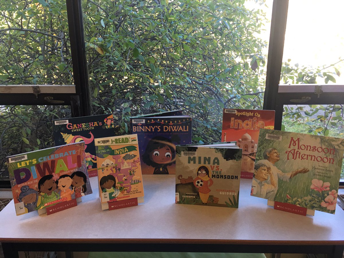 It’s the first day of Diwali — the Festival of Lights! Here’s a selection of books we have available in the library for all of our students to learn more about Diwali and India. <a href="/EalGrosvenor/">Grosvenor EAL</a> <a href="/egwps/">École Grosvenor-Wentworth Park School</a>