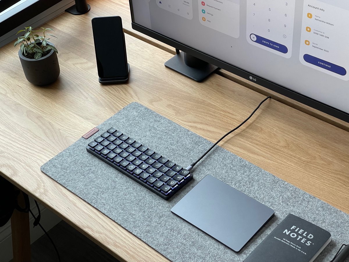RobertJBye's tweet photo. For the @figmadesign maker week I made a custom (hand painted) low profile mechanical keyboard for Figma designers. https://t.co/MSNx2ePHgk