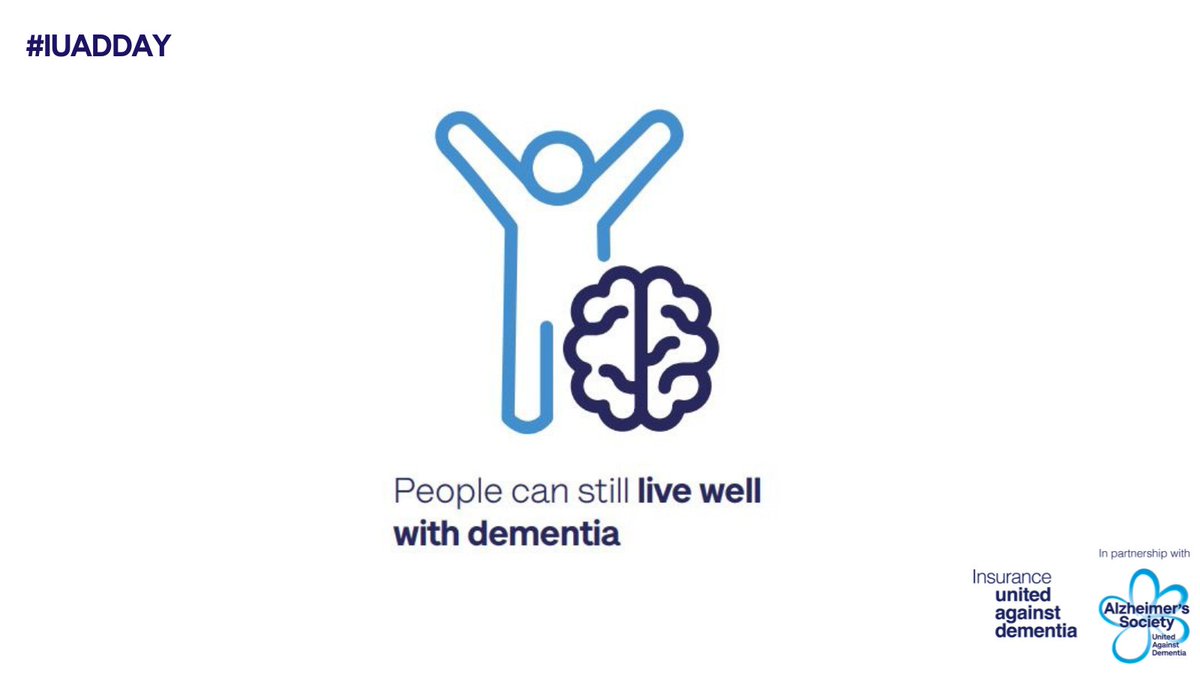 InsuranceUAD's tweet photo. #IUADDAY: Although there is no cure for dementia, scientists are working hard to find one. Until that day comes, support and treatments are available that can help with symptoms. These can allow people with dementia to carry on doing the things that matter to them most. 💙 https://t.co/v5PrYwdmPx